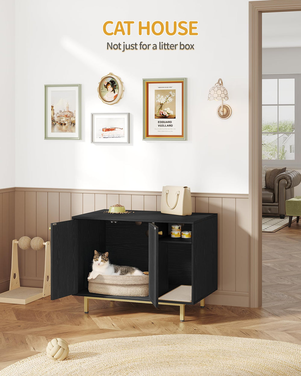 Hzuaneri CB01504G litter-mat with debris capture for cleaner floors