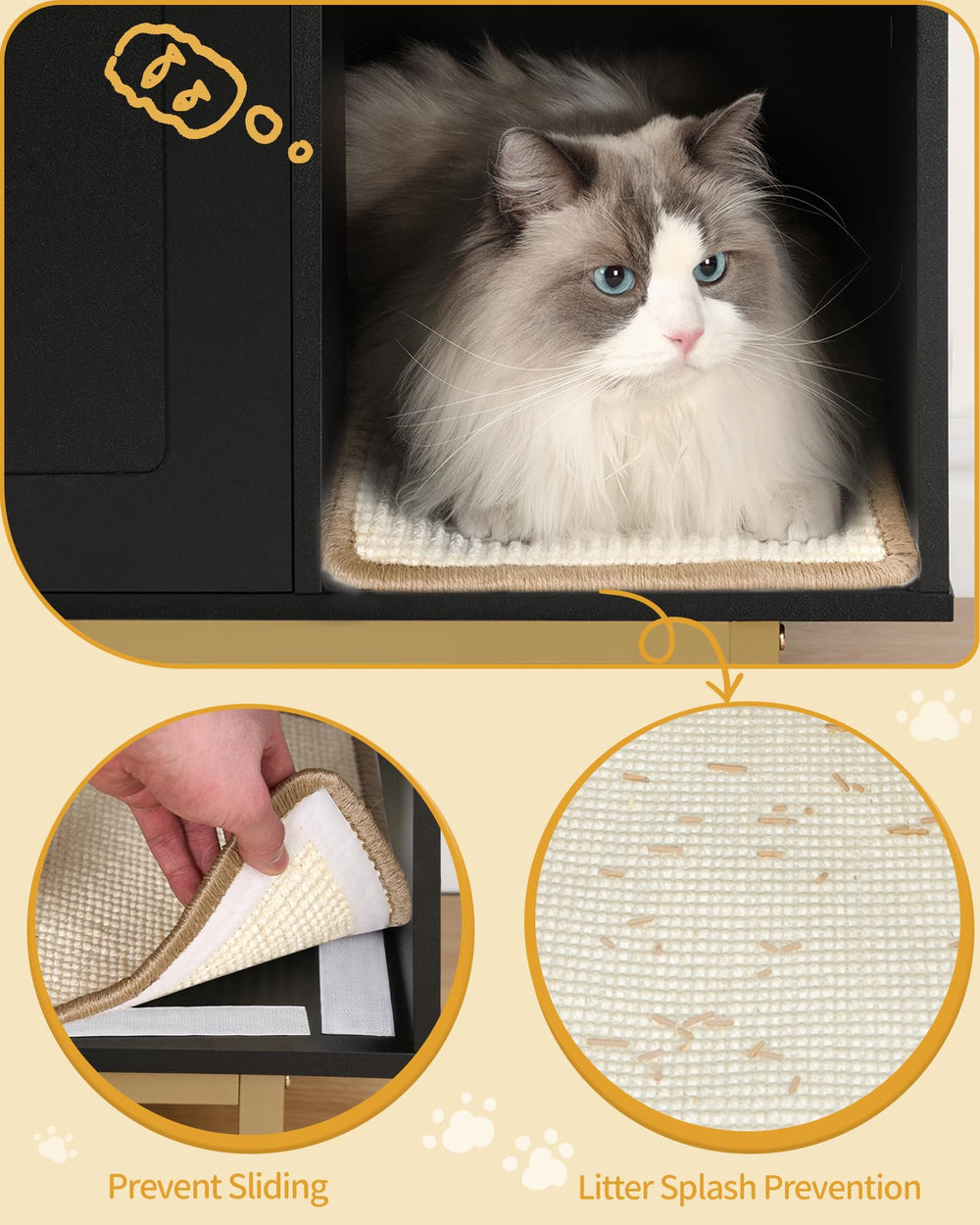 Hzuaneri CB01504G sturdy wood-metal frame communicates durability