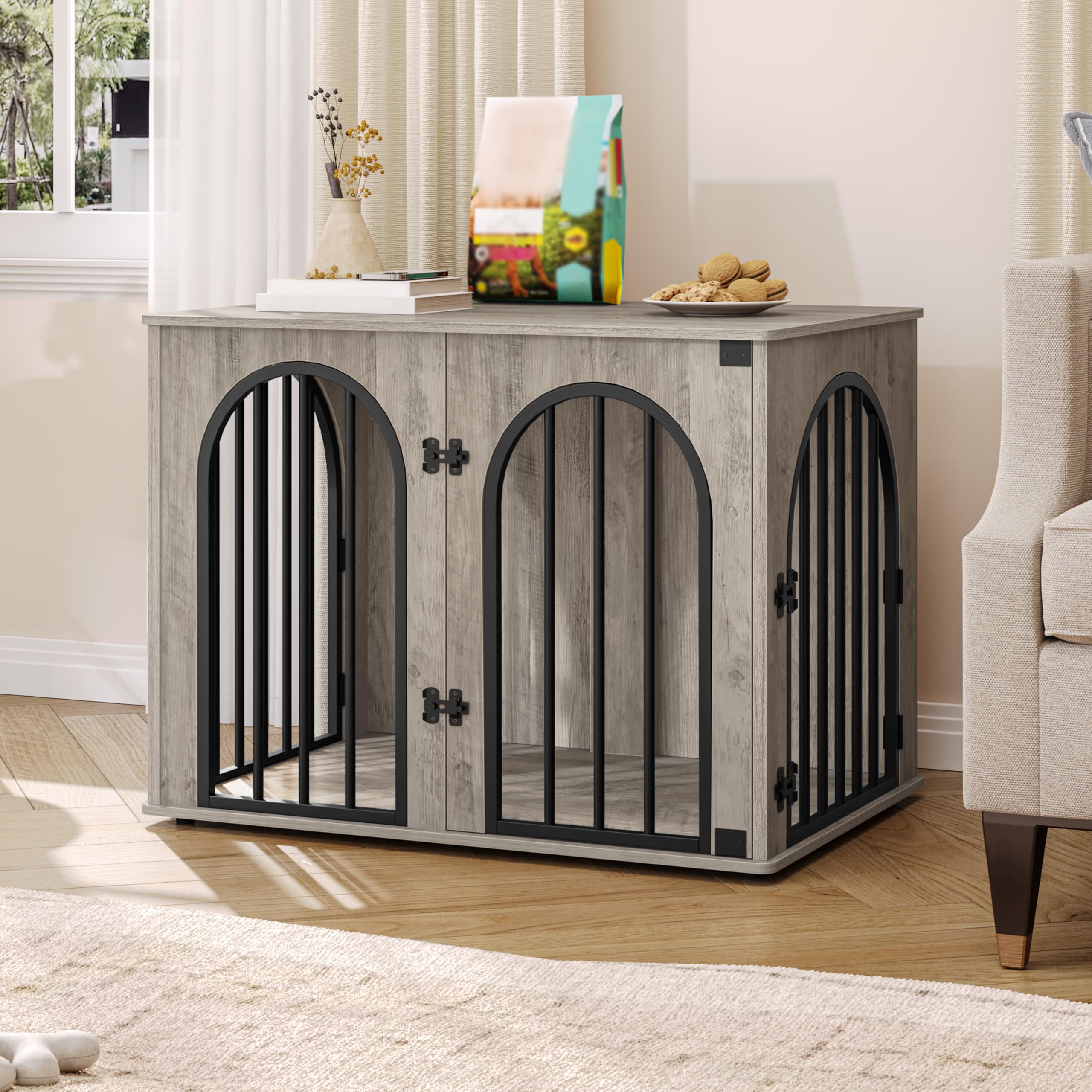 Hzuaneri can serve as a bedroom nightstand for a tidy, pet-friendly corner.