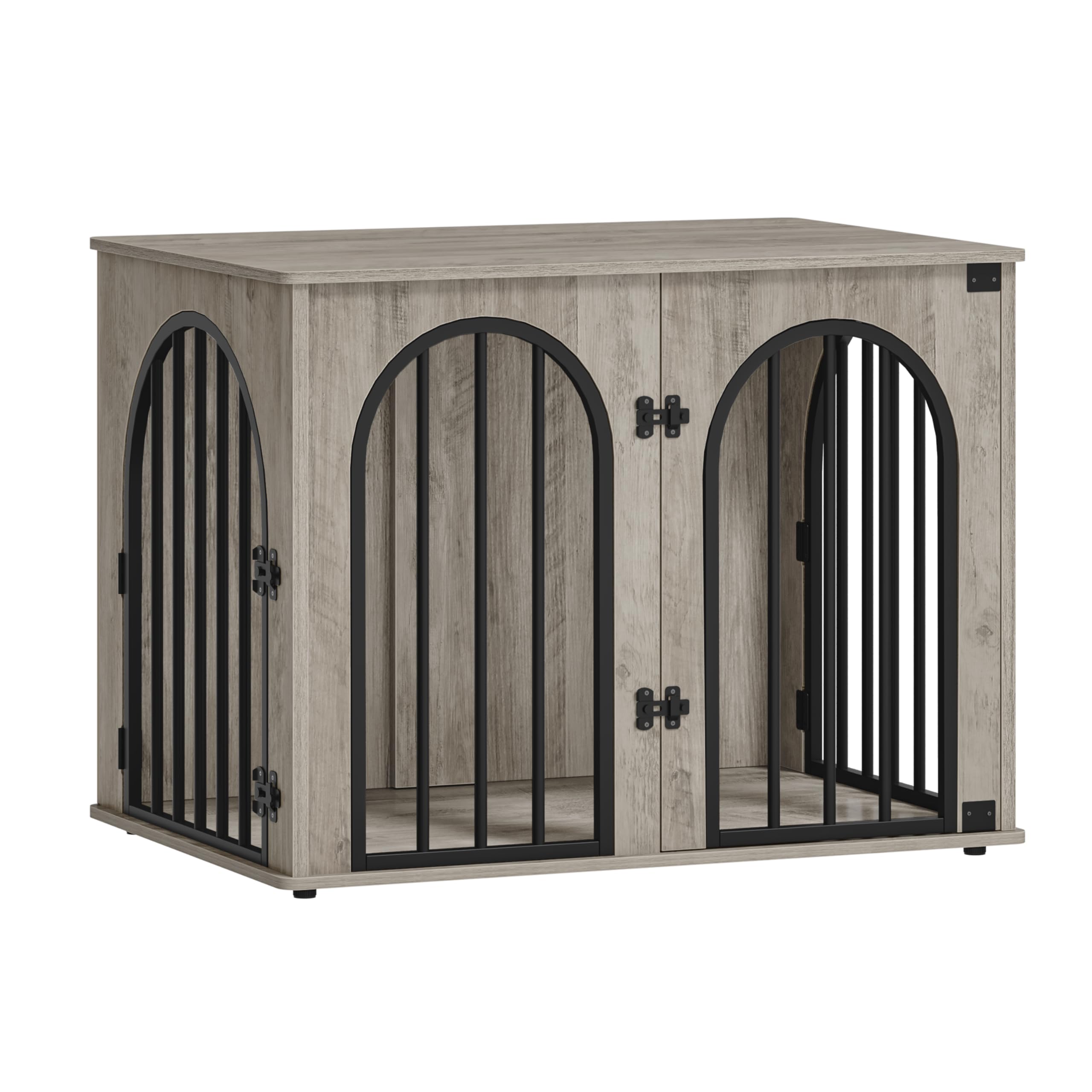 Hzuaneri three-door design offers easy access and private retreat for dogs.