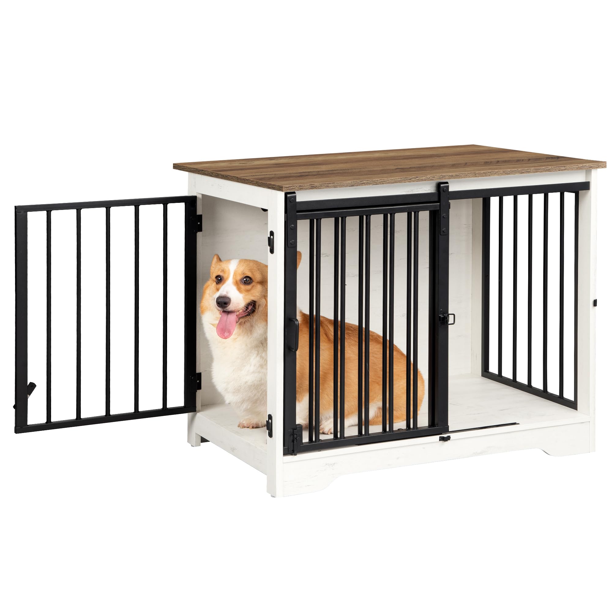 Hzuaneri two-door design suits modern rooms and safe pet resting.