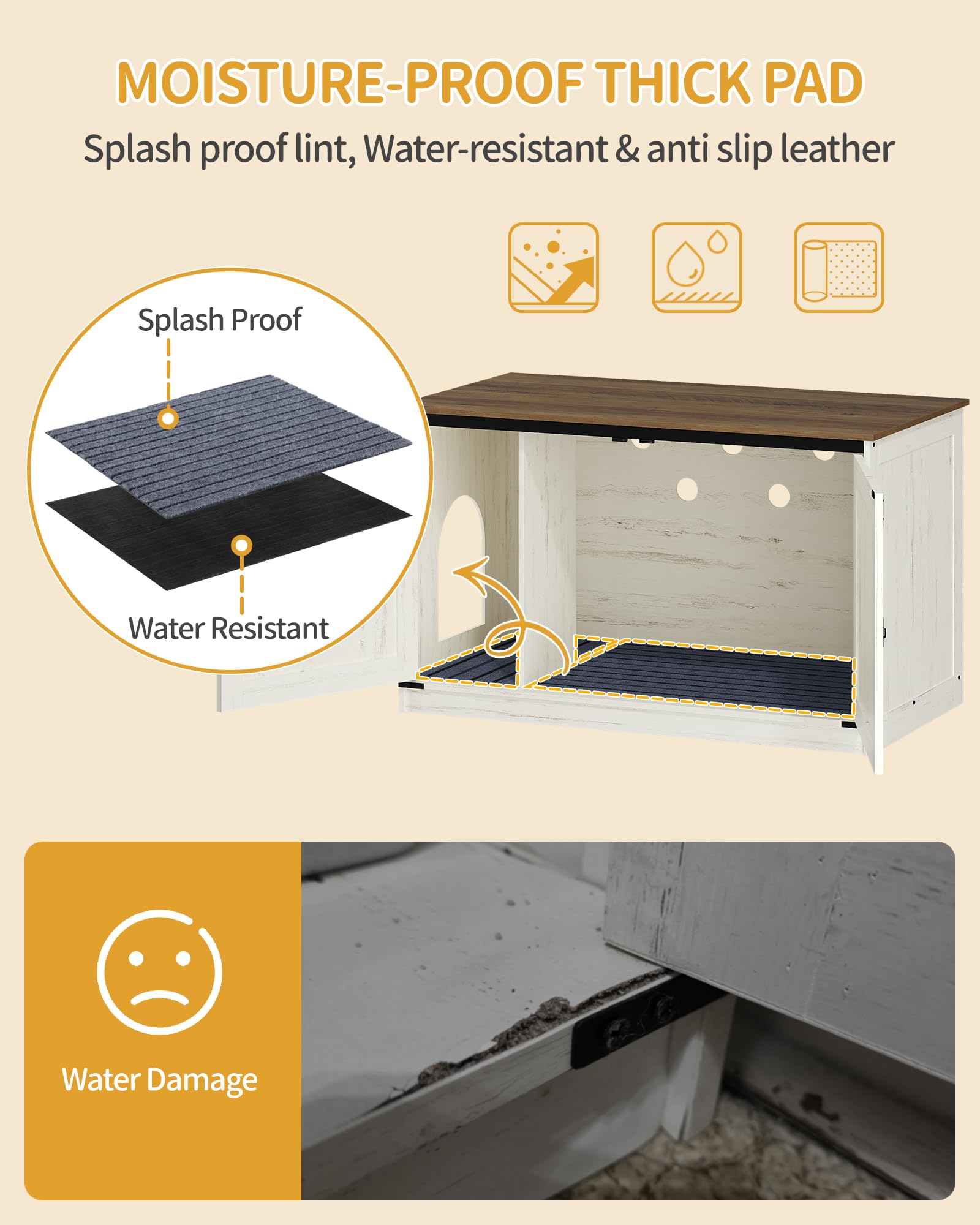 Hzuaneri front door lock secures privacy and deters pets