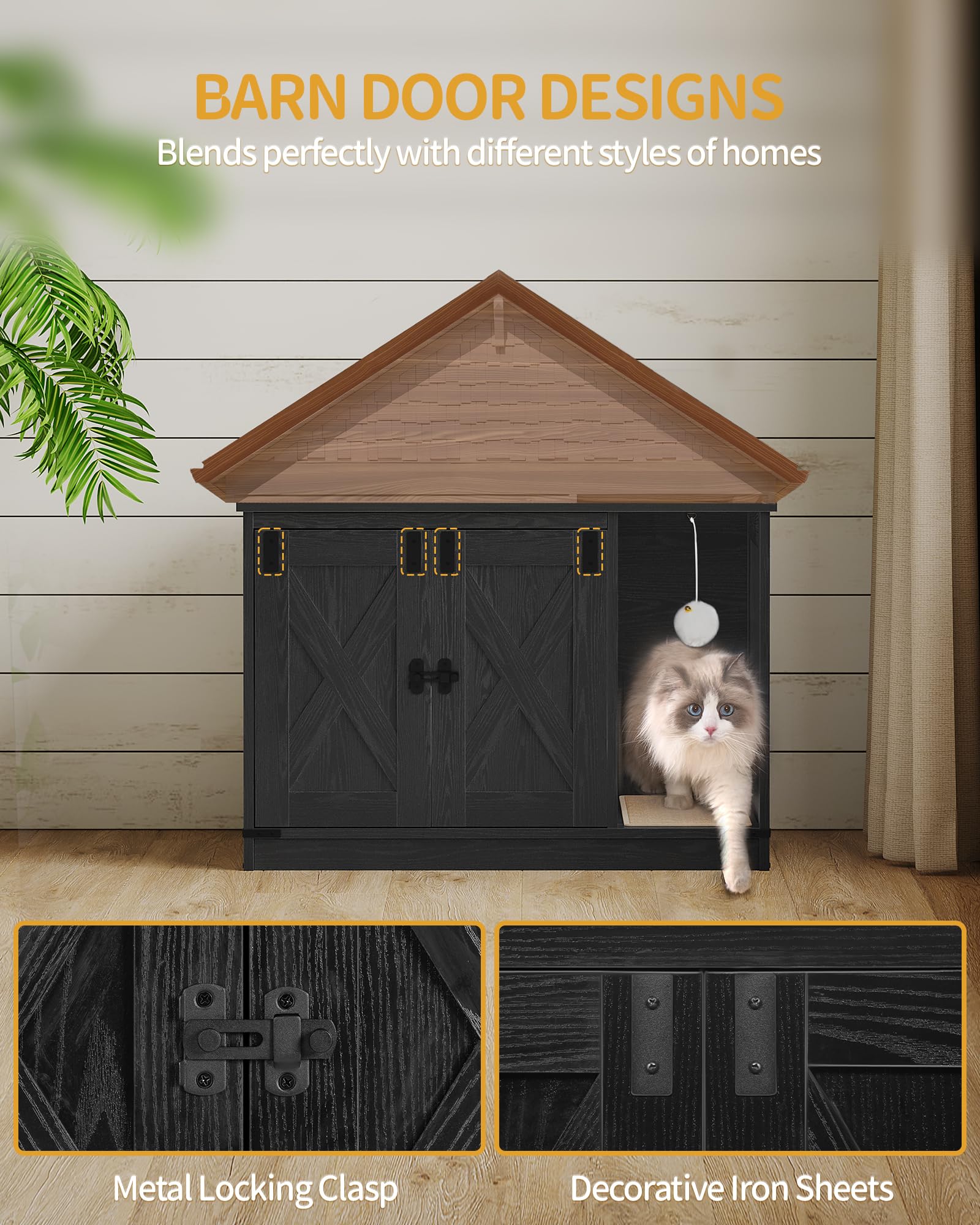 Hzuaneri interior carpet minimizes litter scatter and keeps the area cleaner.