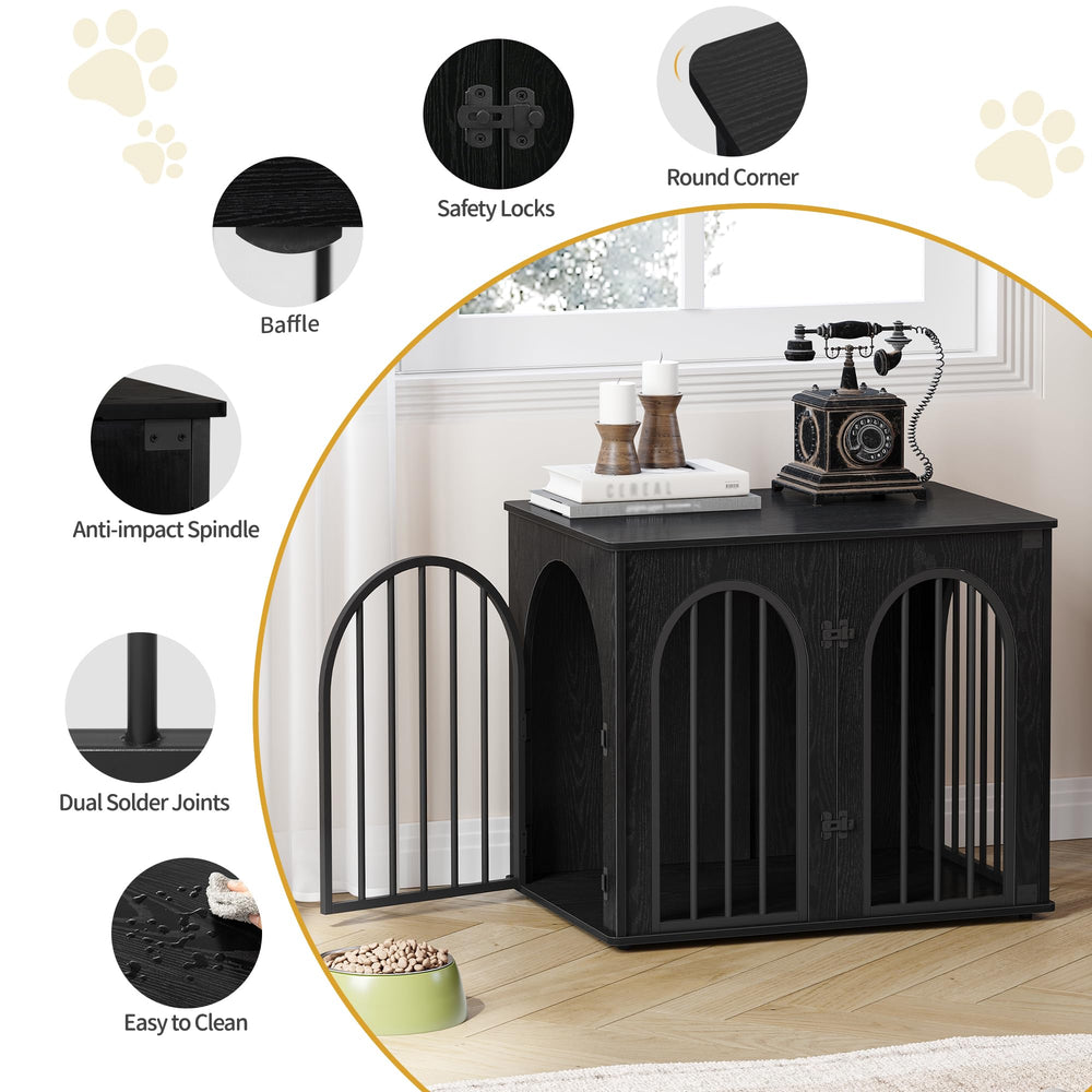 Hzuaneri multipurpose pet cage as a table blends with modern interiors