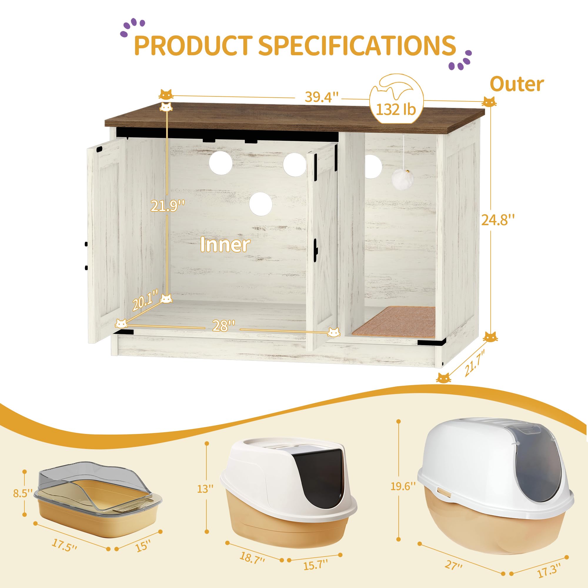 Hzuaneri rich-carpet-inside-litter-area demonstrates containment and cat comfort