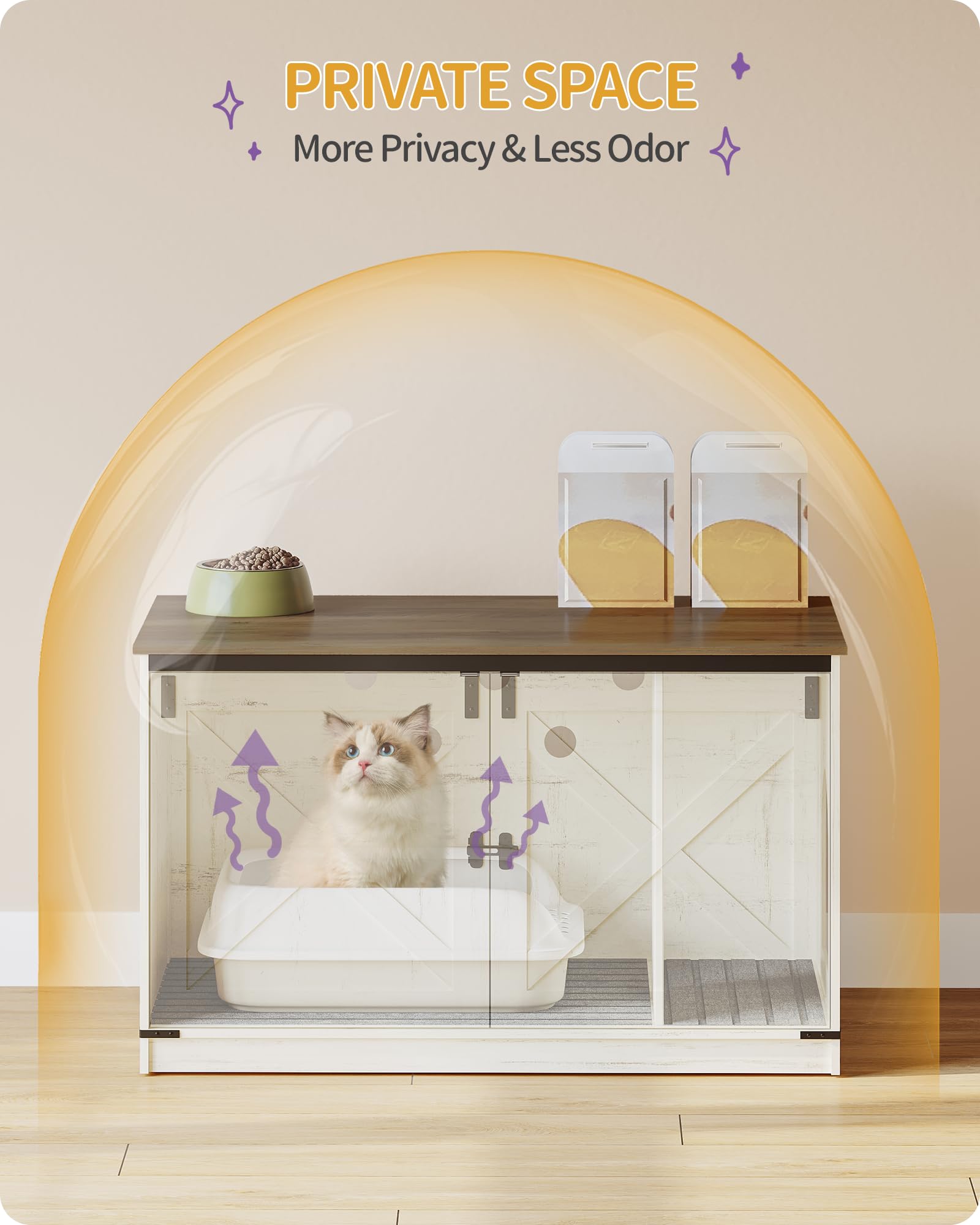 Hzuaneri rustic barn door design adds warm style