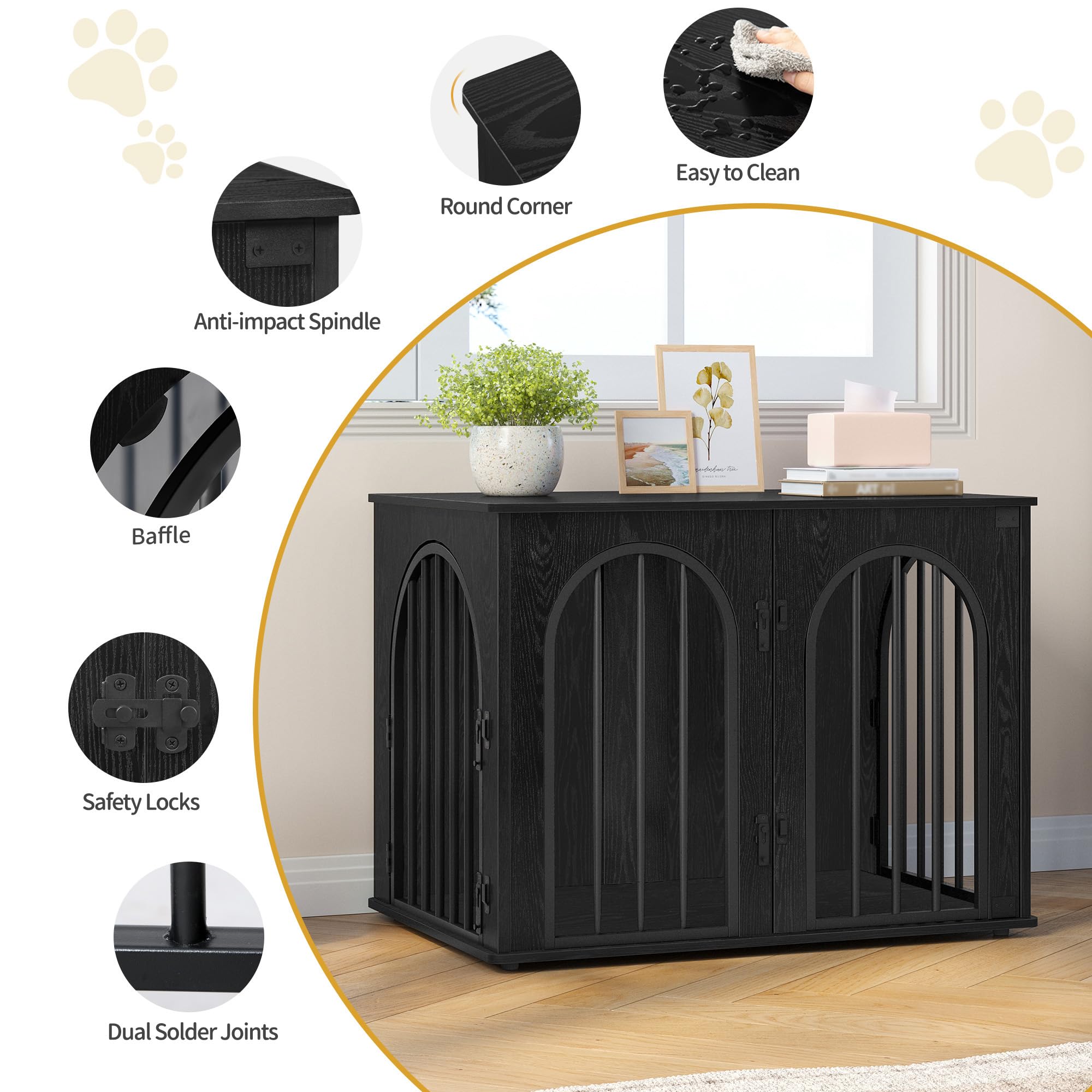 Hzuaneri crate suitable for medium breeds like Pug or Pom
