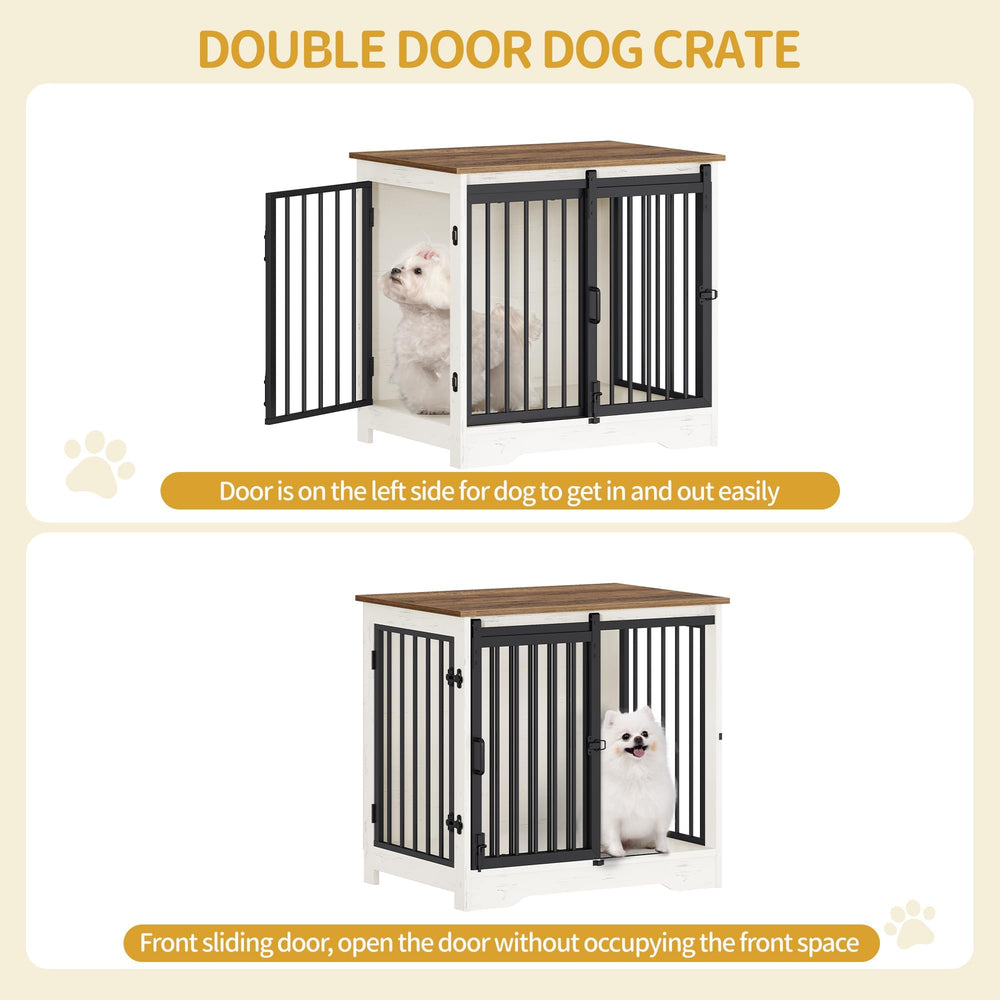 Hzuaneri wooden pet cage with easy-clean surface suits living rooms