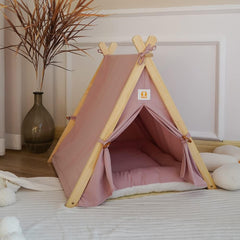 HZYSHH solid wood cat-dog indoor tent structure shows clean lines and stable build