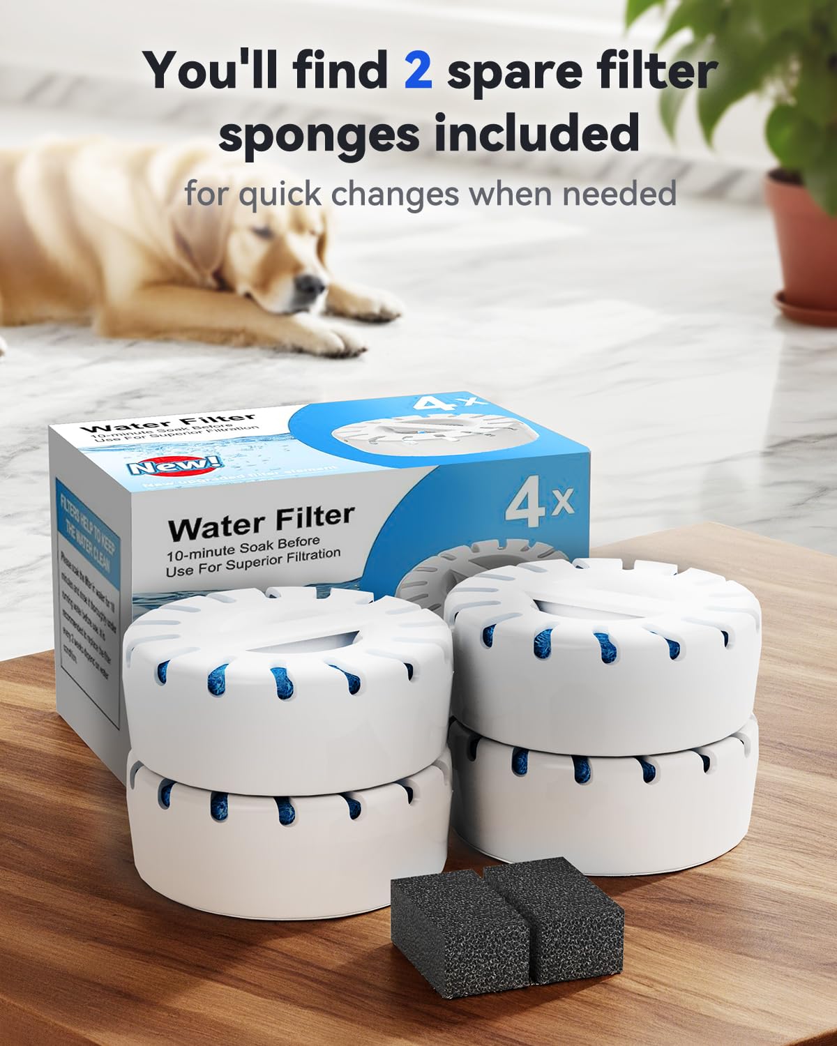 IAD BPA-free materials promote safe, clean water for pets.