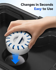 IAD high-flow design filter element reduces clogging for steady water flow.