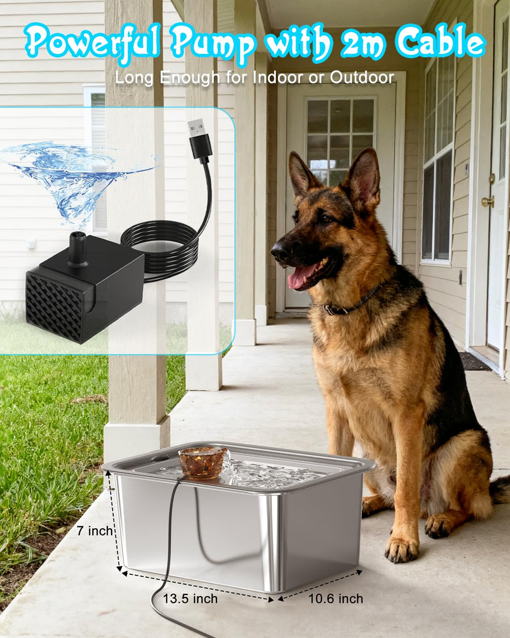 IAD one-touch top-bowl drain feature enables effortless cleaning.