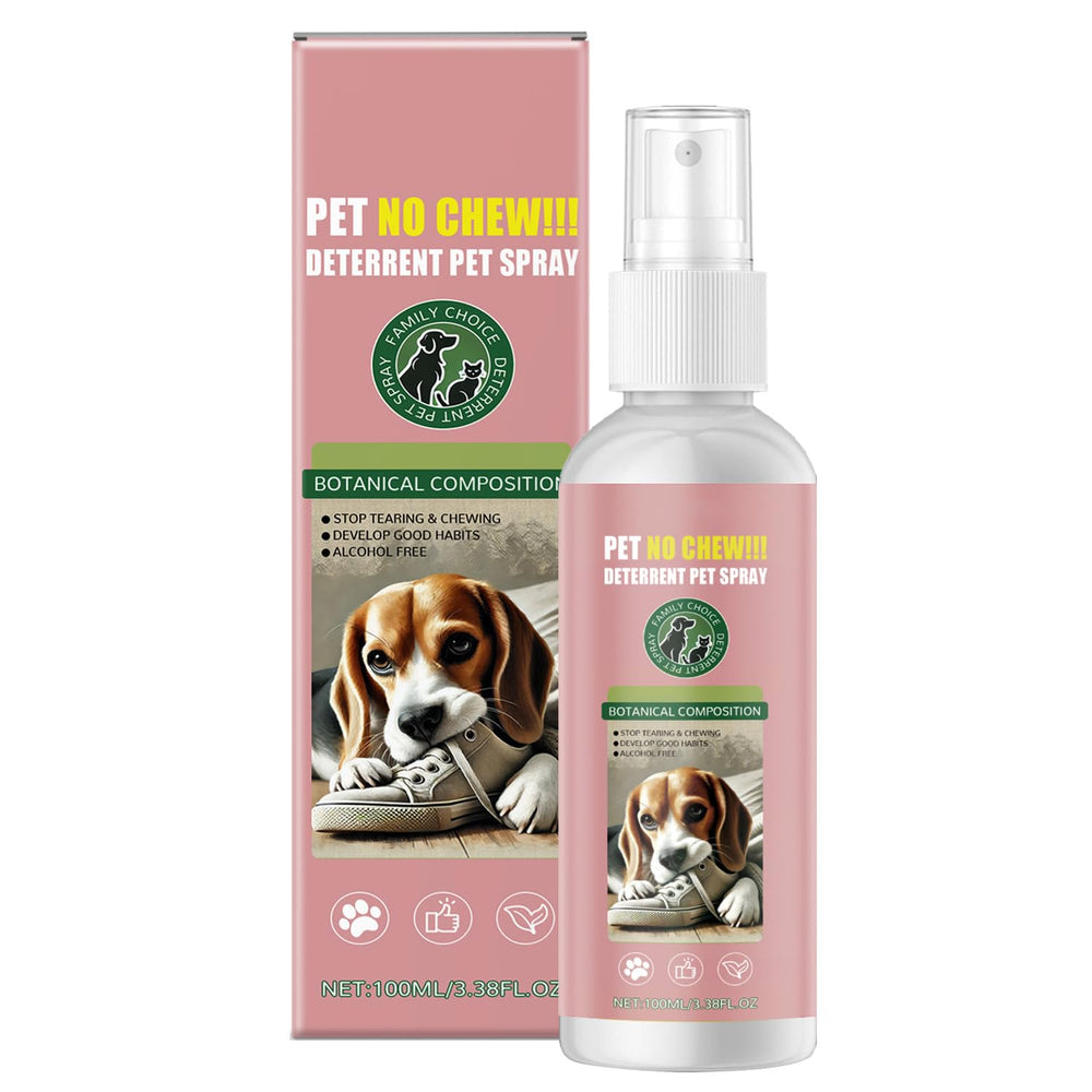 iALTERLL Bitter Apple Spray on a dog to deter chewing and protect furniture
