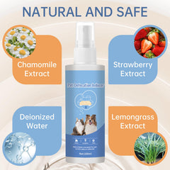iALTERLL Potty Training Spray crate-training-area illustrates calm, humane corrections.