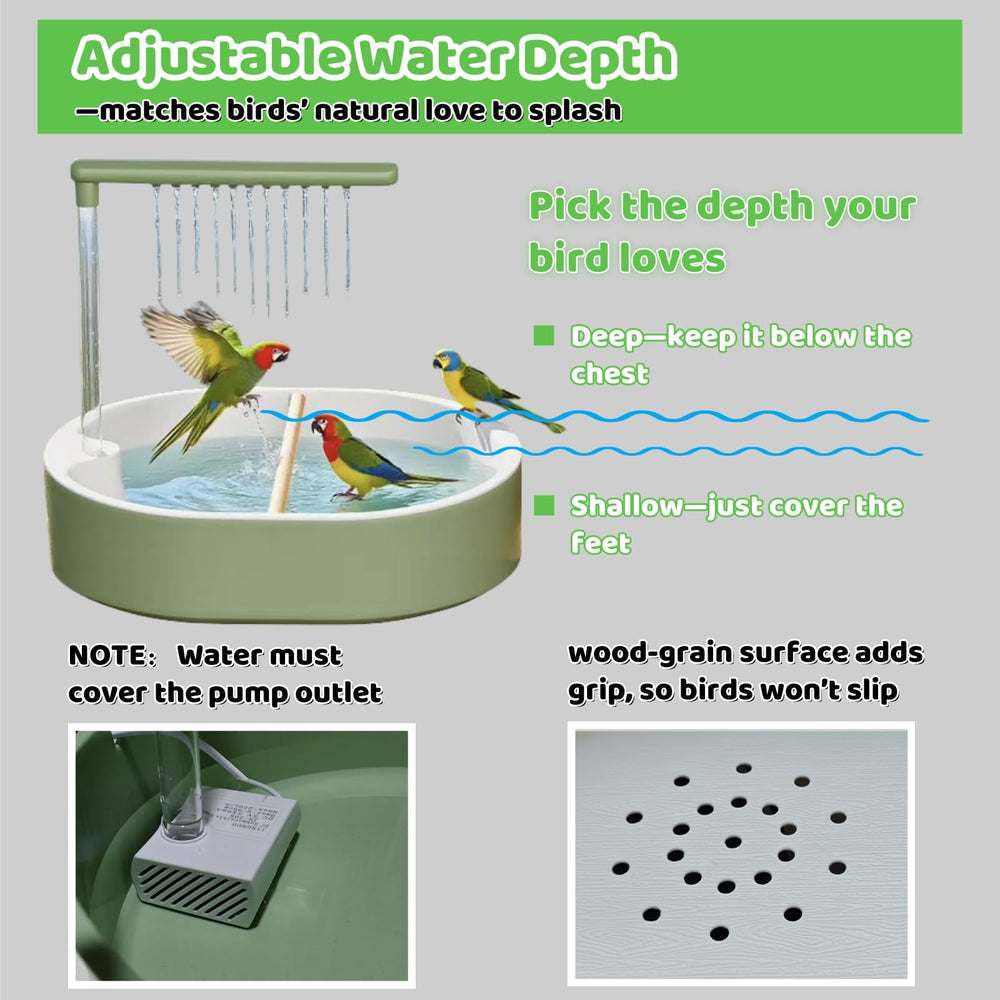 ianjetty bird bath suitable for lovebirds cockatiels finches and more