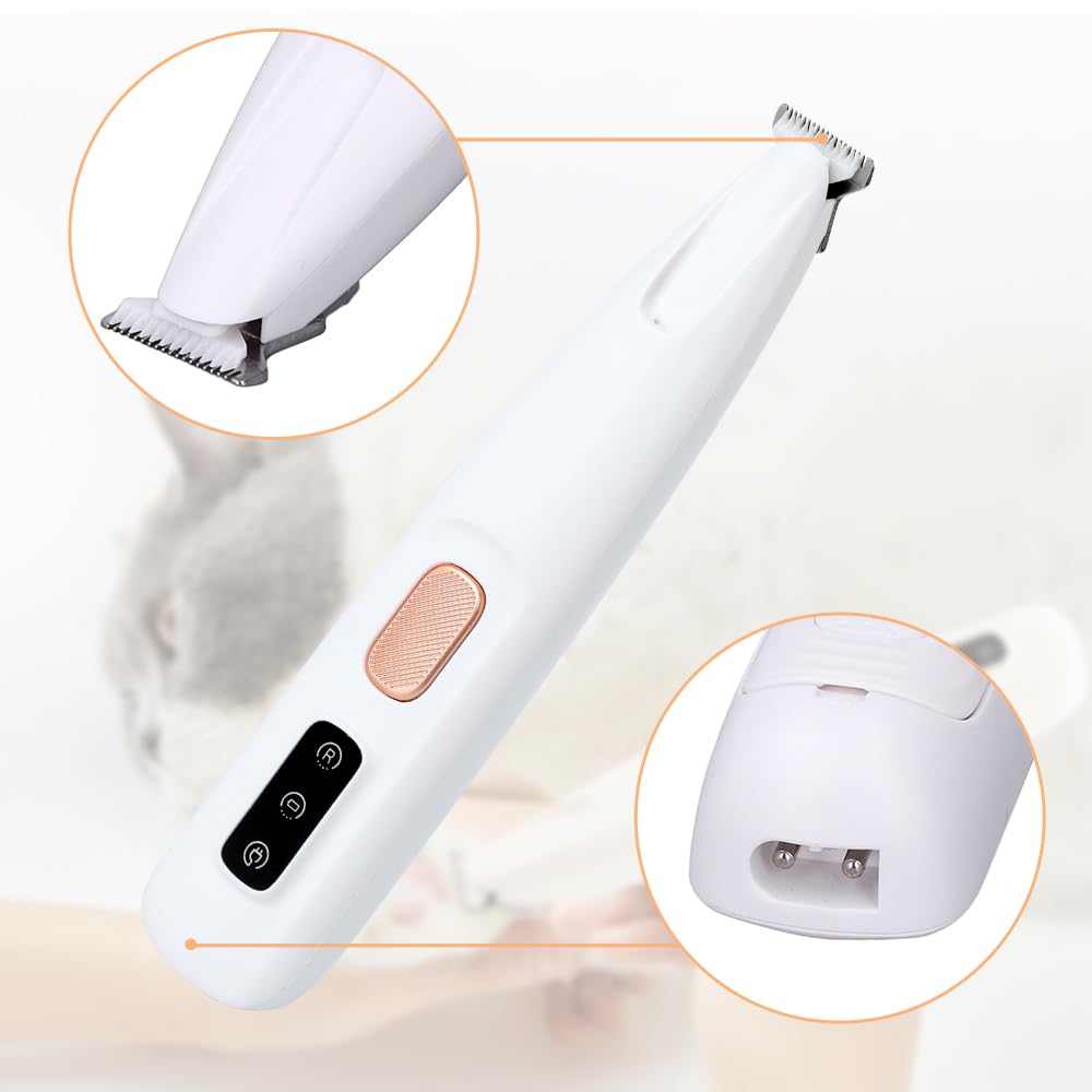 Iaolose Paw Trimmer quiet-operation shot, pets feel calmer during grooming.