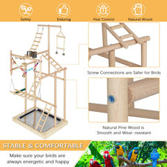 Ibnotuiy Parrot Playstand easy assembly with screws and clear instructions