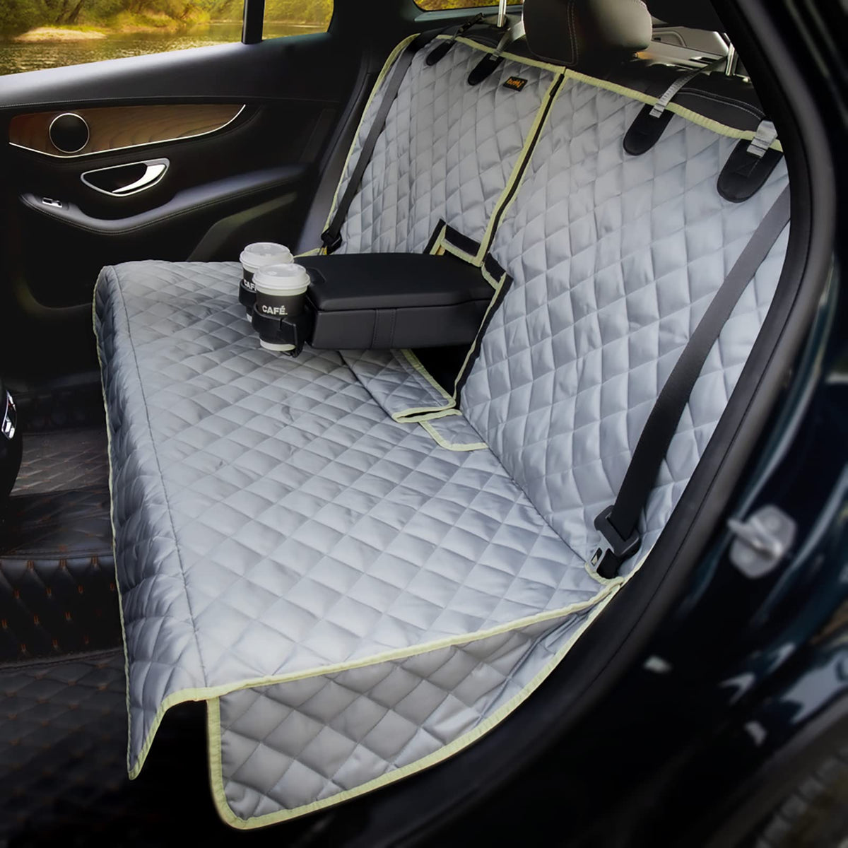 iBuddy bench seat cover waterproof protects upholstery from spills
