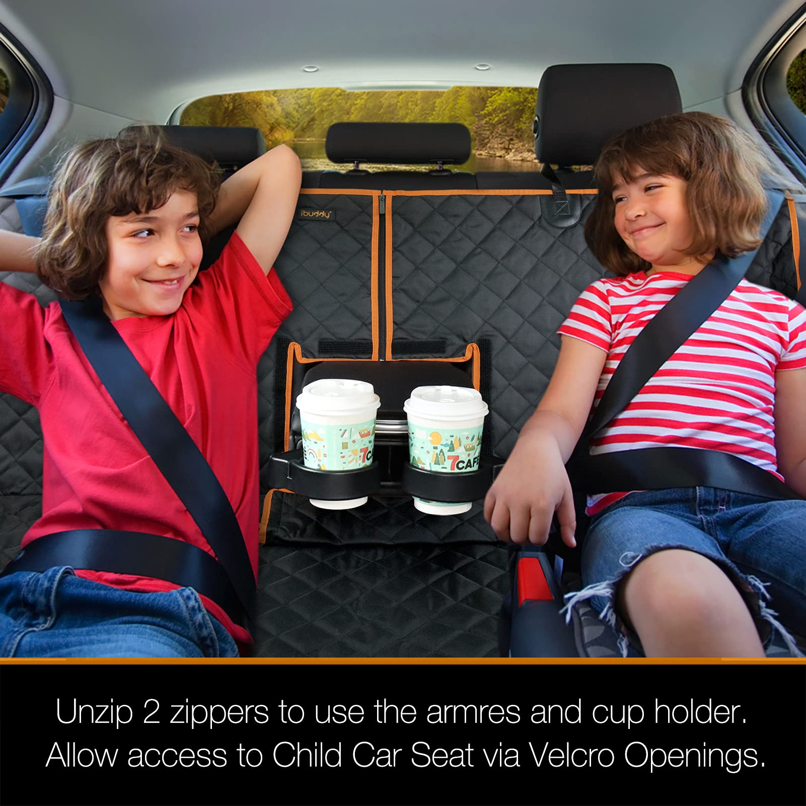 iBuddy machine-washable fabric makes cleanup quick and easy