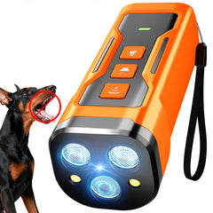 iBurr dog bark deterrent with 3 ultrasonic emitters expands range for calmer yards