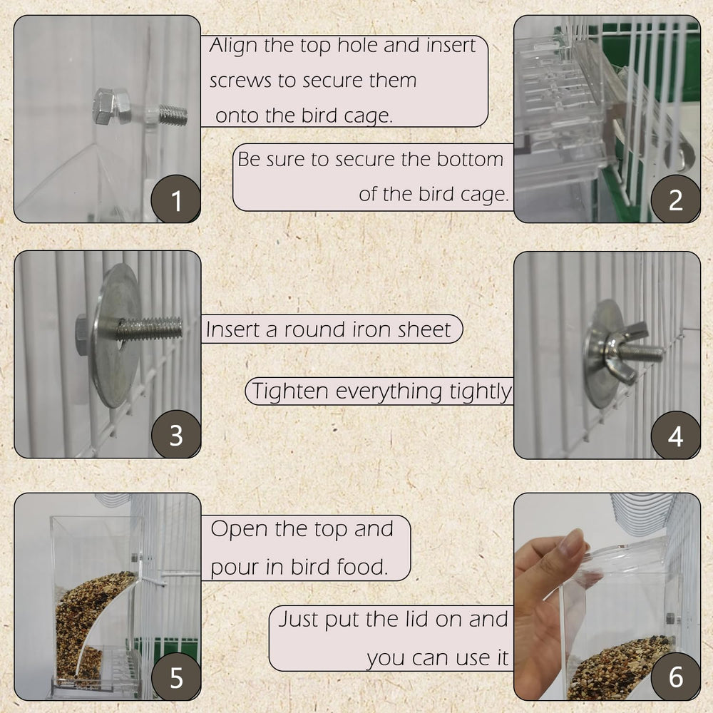 IBWell acrylic seed container and drawer keep seeds secure