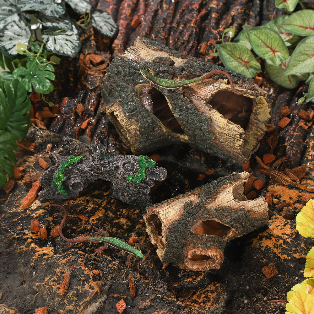IBWell wood log decor serves as a natural fish hideout for resting.