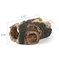IBWell resin material closeup shows non-toxic, durable log for tanks.