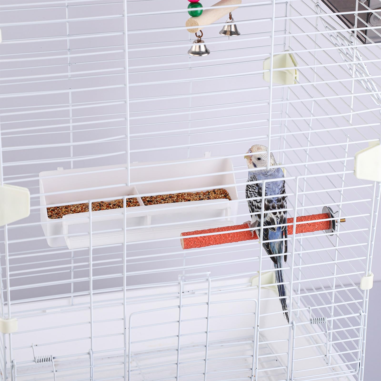 IBWell durable cage feeder setup designed for parrot and cockatiel cages.