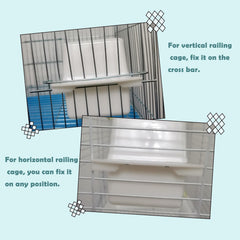 IBWell food container for cage keeps food organized and easily accessible.