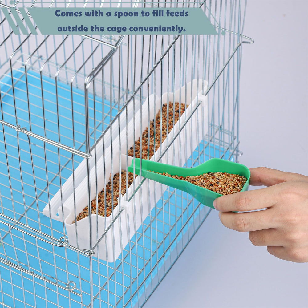 IBWell four feeders with enclosed scoops enable convenient daily swaps.