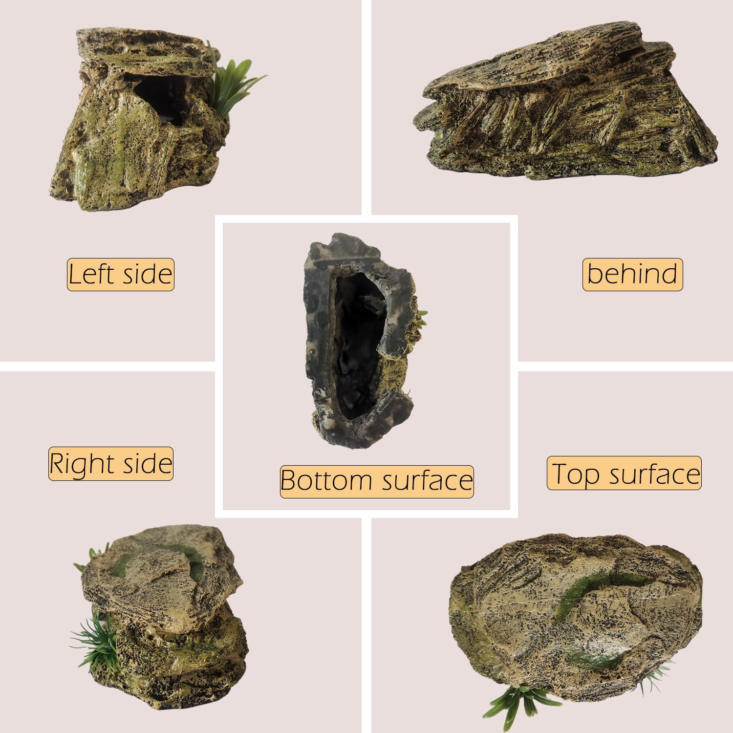 IBWell Leopard Gecko Hide smooth edges ensure safe handling and exploration.