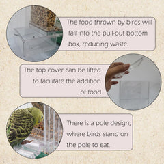 IBWell mess-free feeder with hidden trough reduces scatter