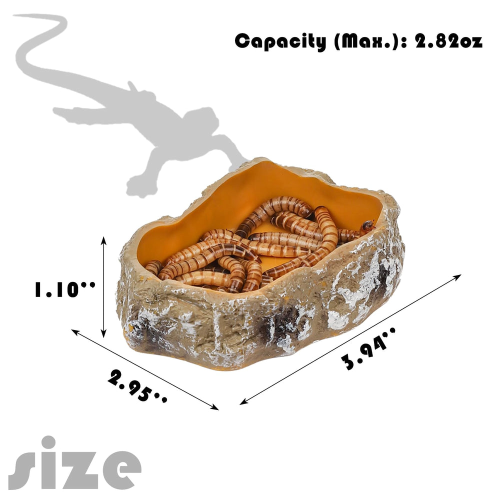 IBWell escape-proof reptile feeding dish keeps meals accessible and reduces escapes