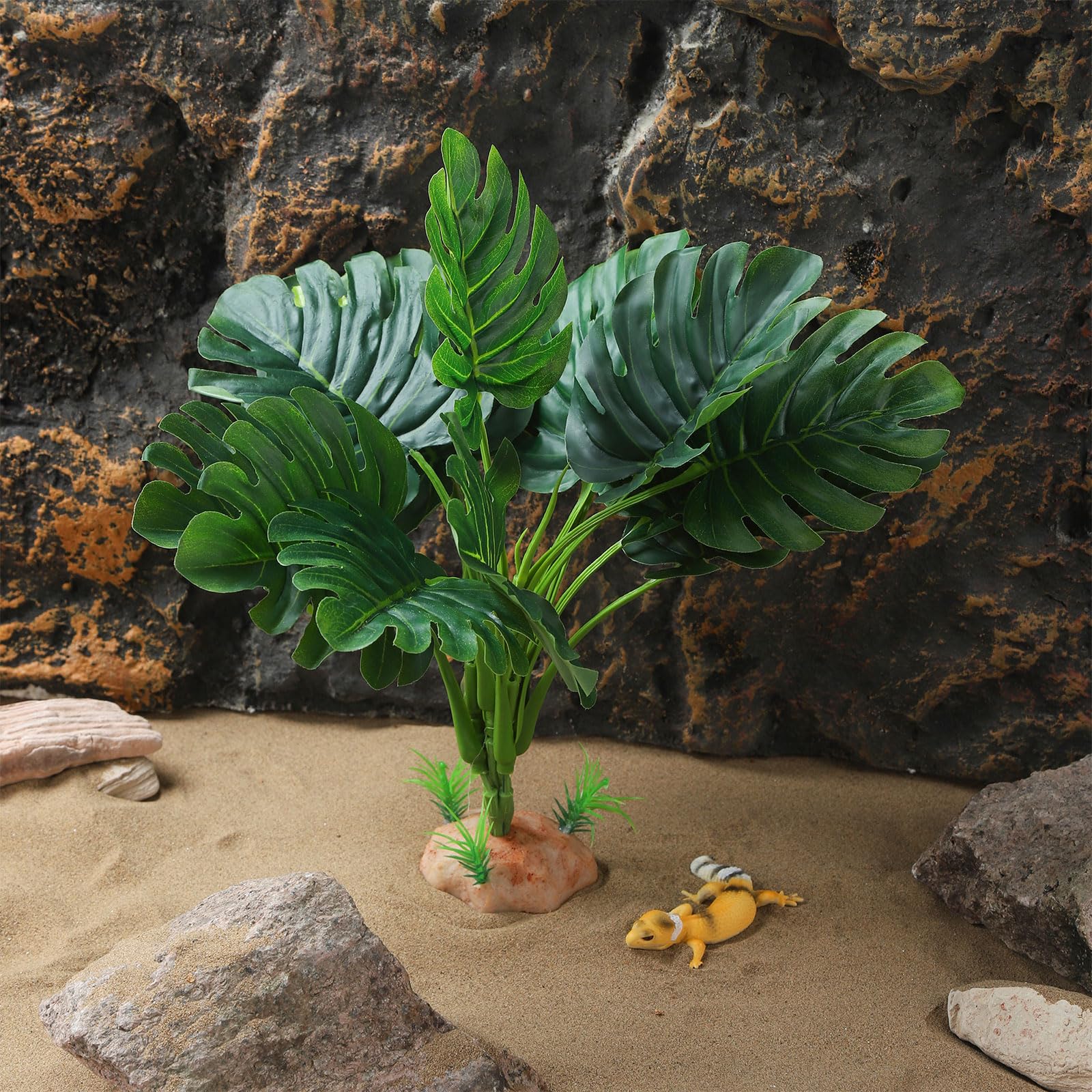 IBWell Reptile Plants tortoise shade area provides cool cover for sun lovers and hideaways.
