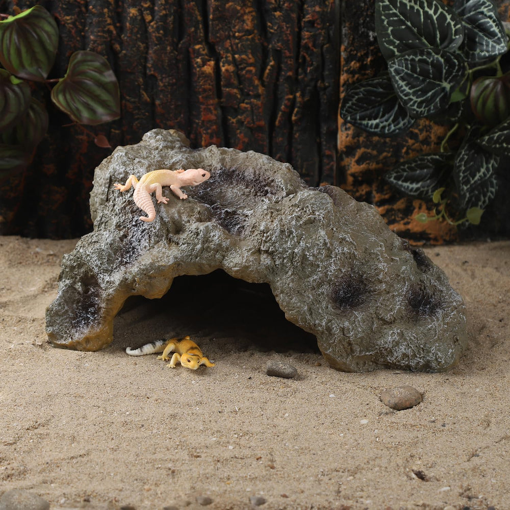 IBWell resin leopard gecko hide suitable for leopard gecko, bearded dragon, and tortoise.