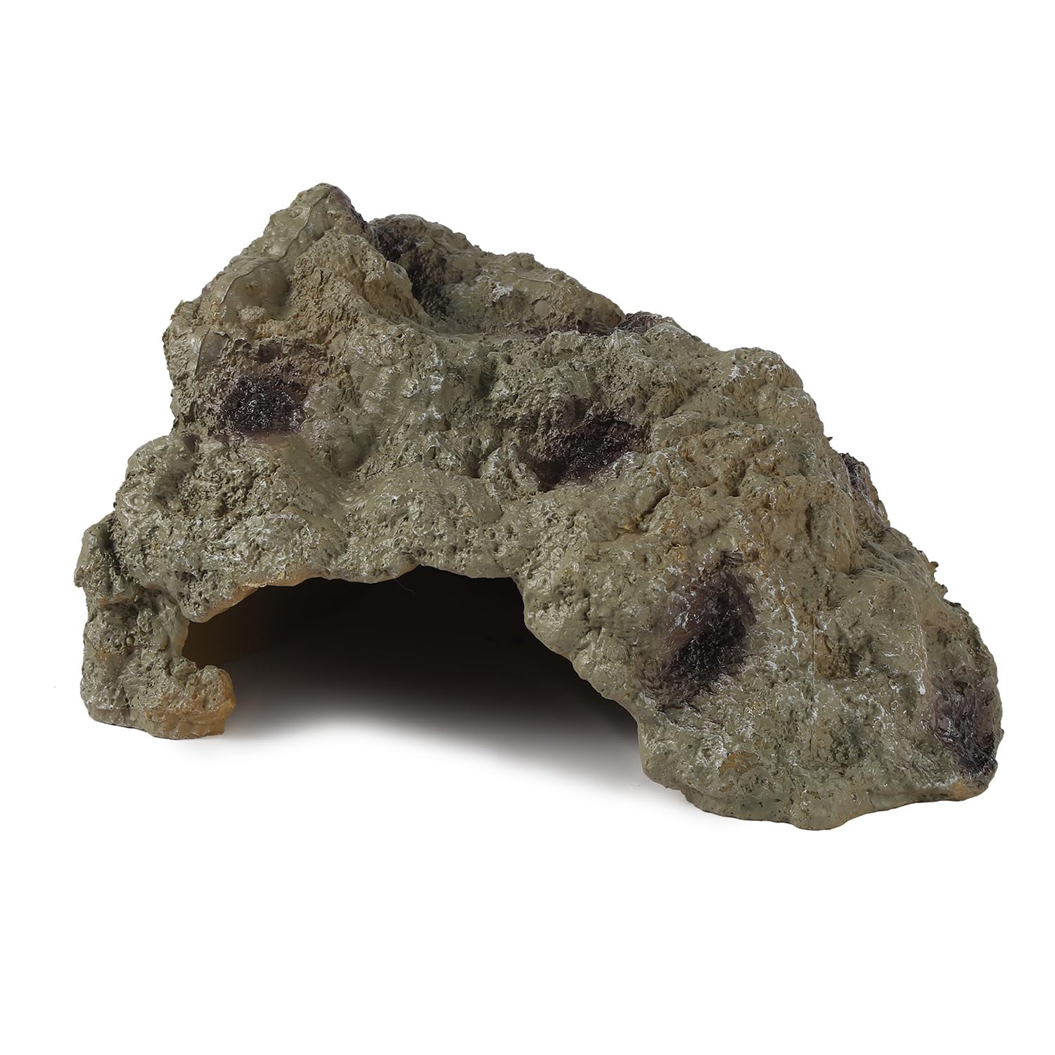 IBWell Resin Leopard Gecko Hide rock cave close-up highlights natural texture for secure retreat