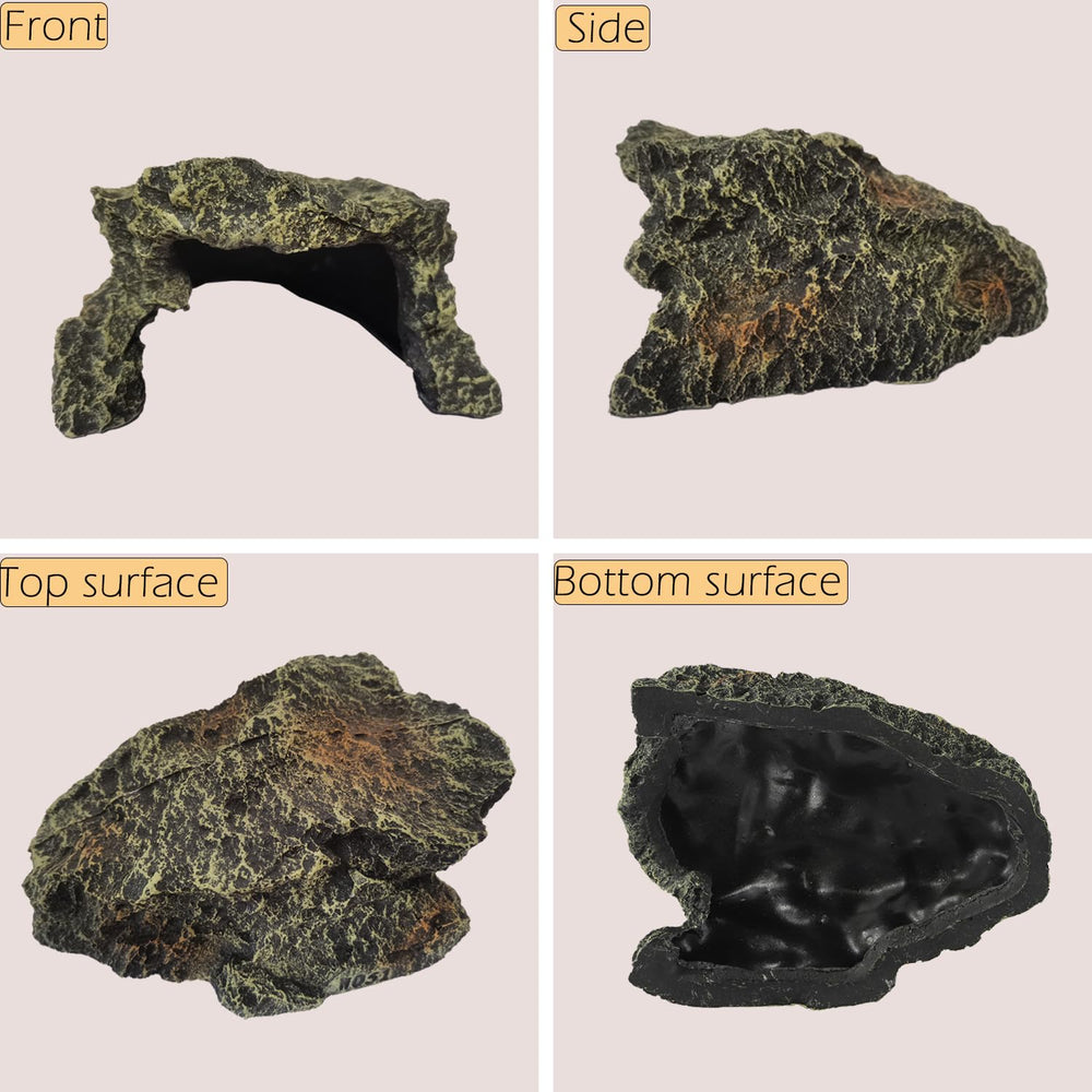 IBWell rock cave smooth edges reduce sharp concerns for curious pets.