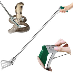 IC ICLOVER 47inch snake tongs full-length view for safe distant handling