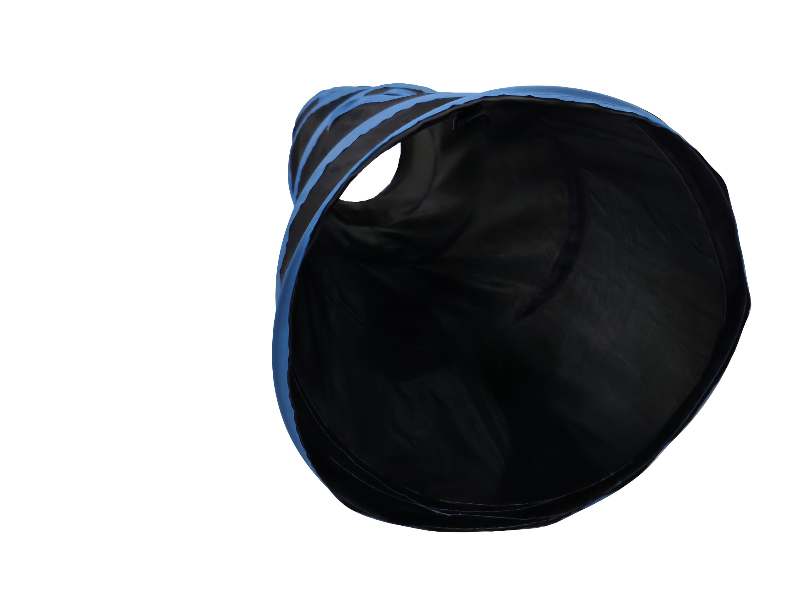 iCAGY cat tunnel black material close-up shows durable, pet-friendly fabric