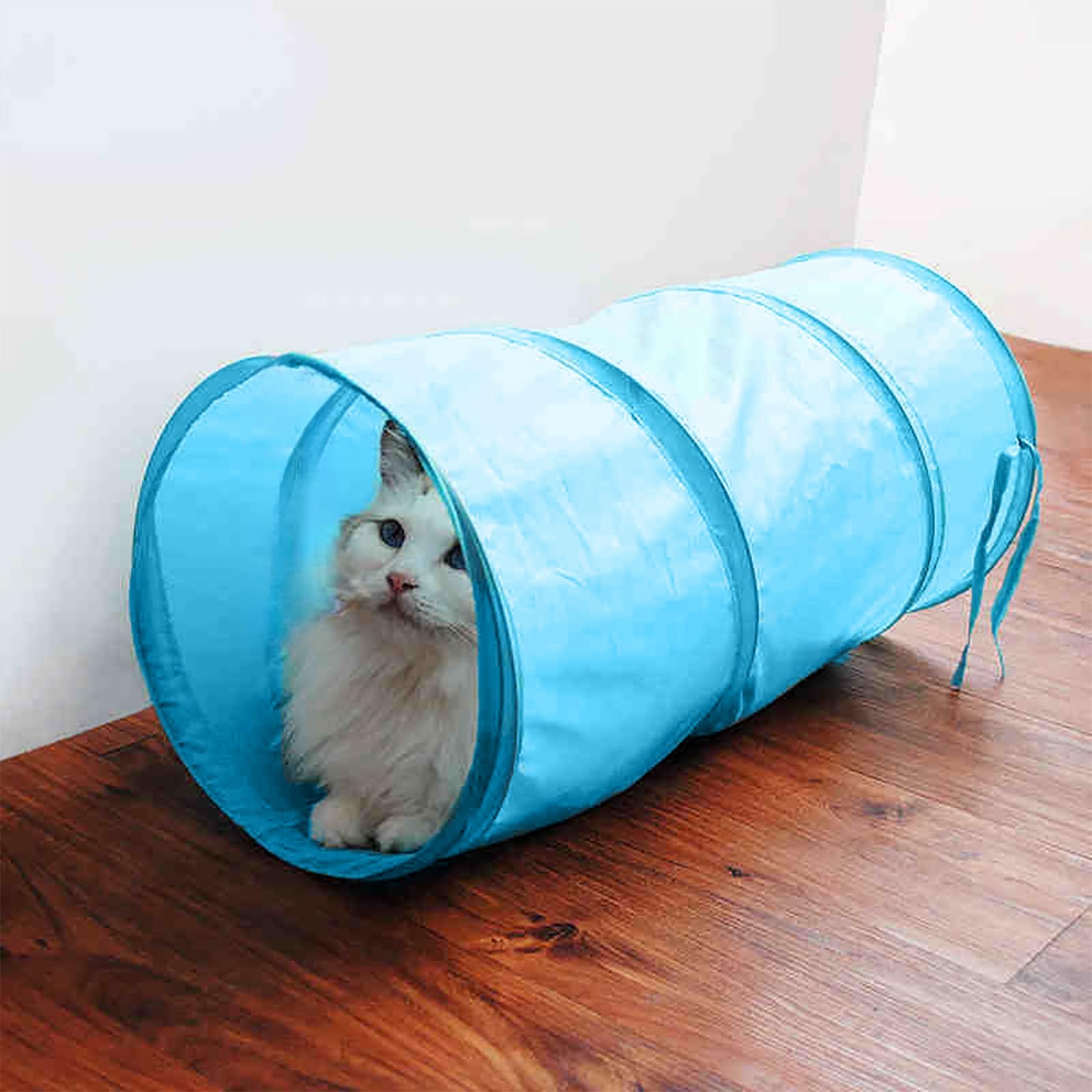 iCAGY cat tunnel interactive playtime promotes gentle exercise and mental stimulation.