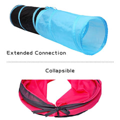 iCAGY cat tunnel pop-up design closeup highlights quick setup for busy pet owners.