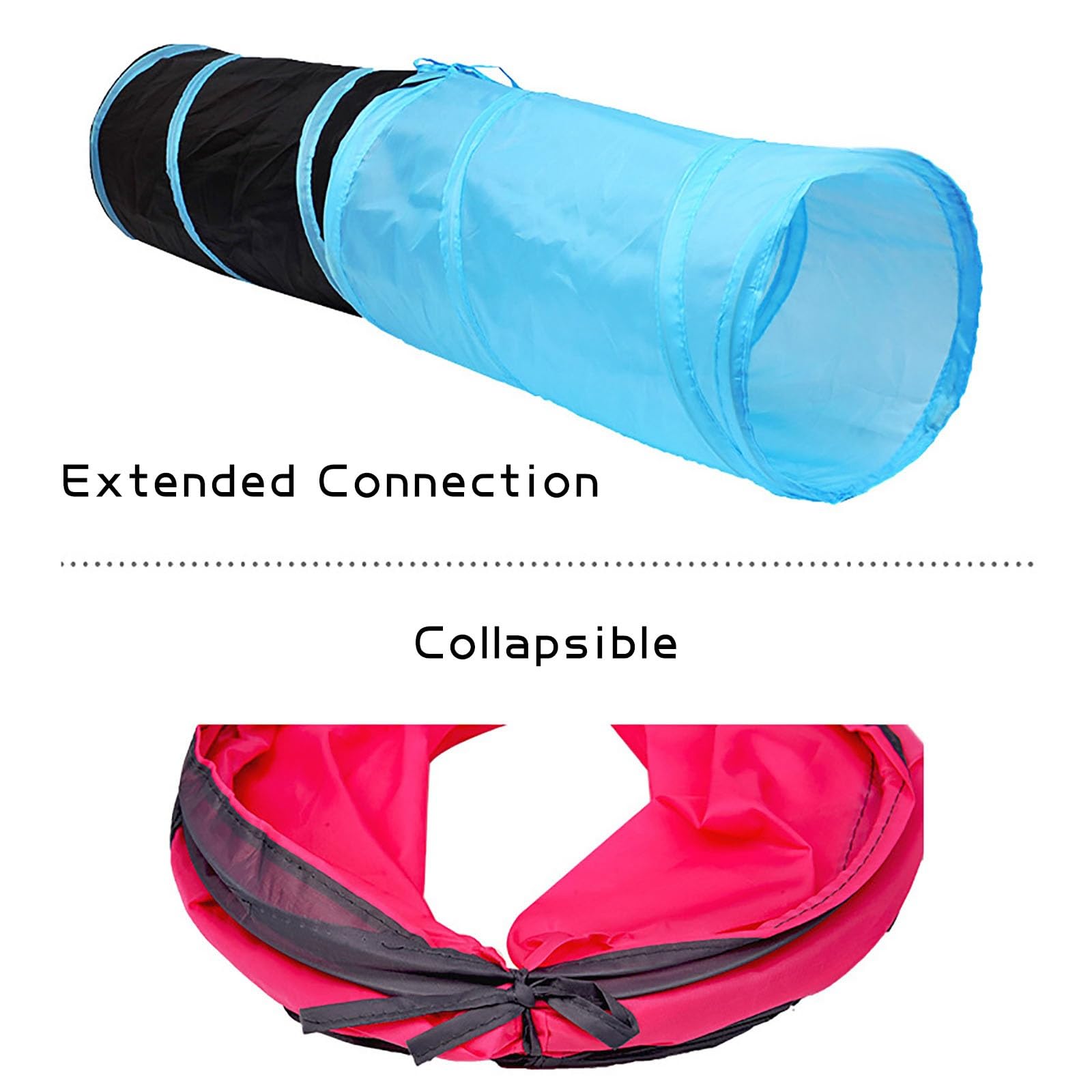 iCAGY Foldable Spiral Cat Tunnel with kitten playtime hide-and-seek moments