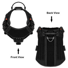 ICEFANG front anti-pull D-ring helps guide a pulling dog during walks.
