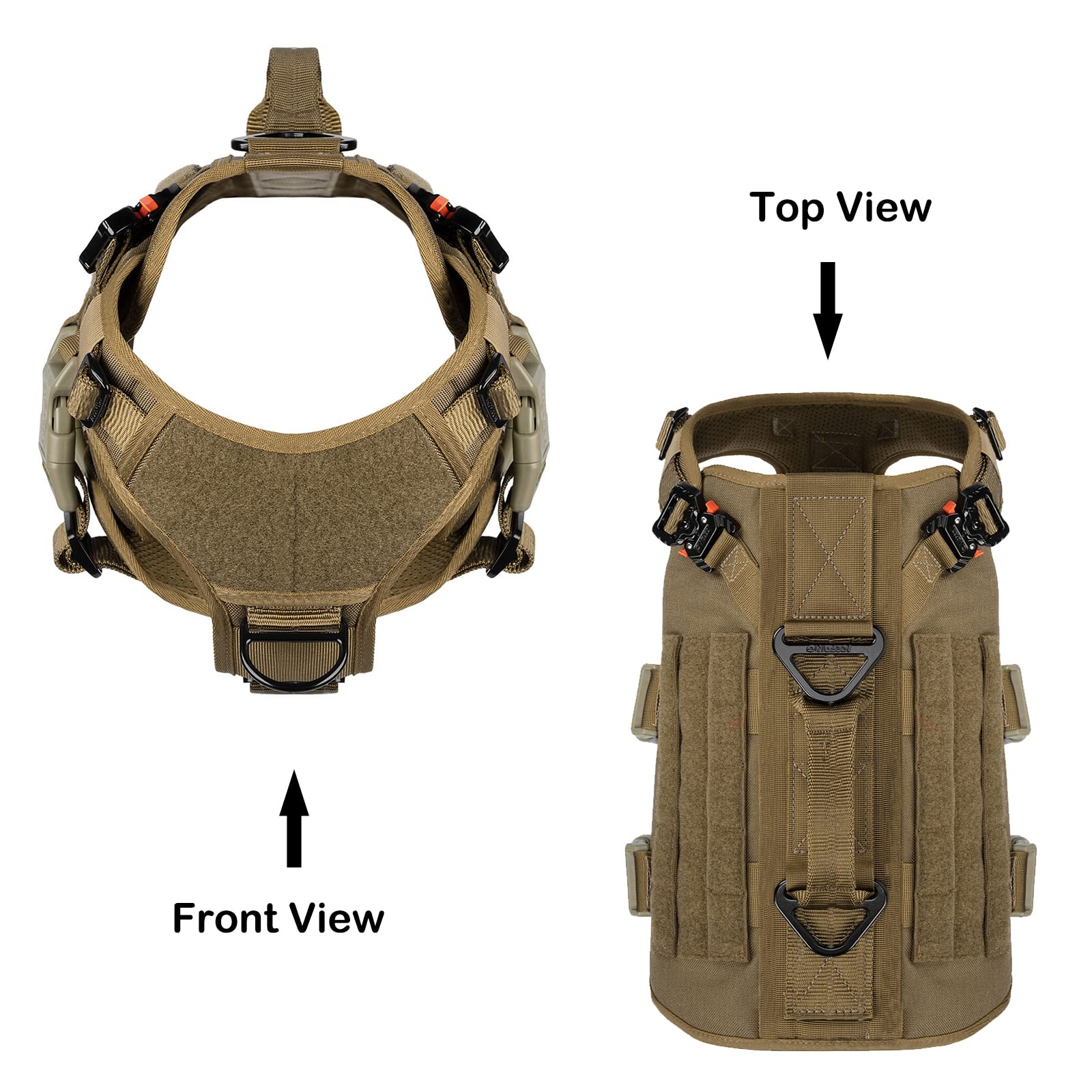 ICEFANG GN3 MOLLE/PALS side attachment ready for gear