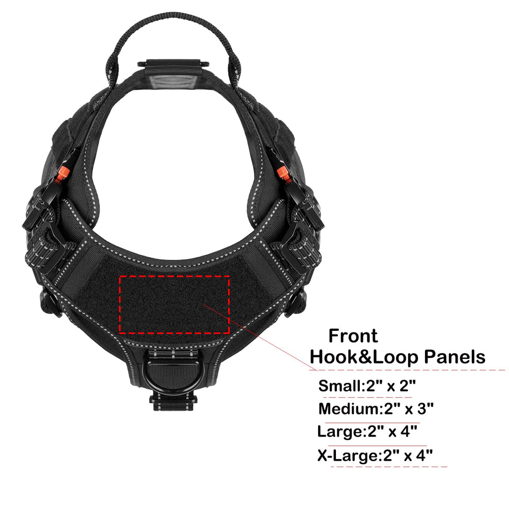 ICEFANG patches-ready panels show customization options with magic tapes for visibility.