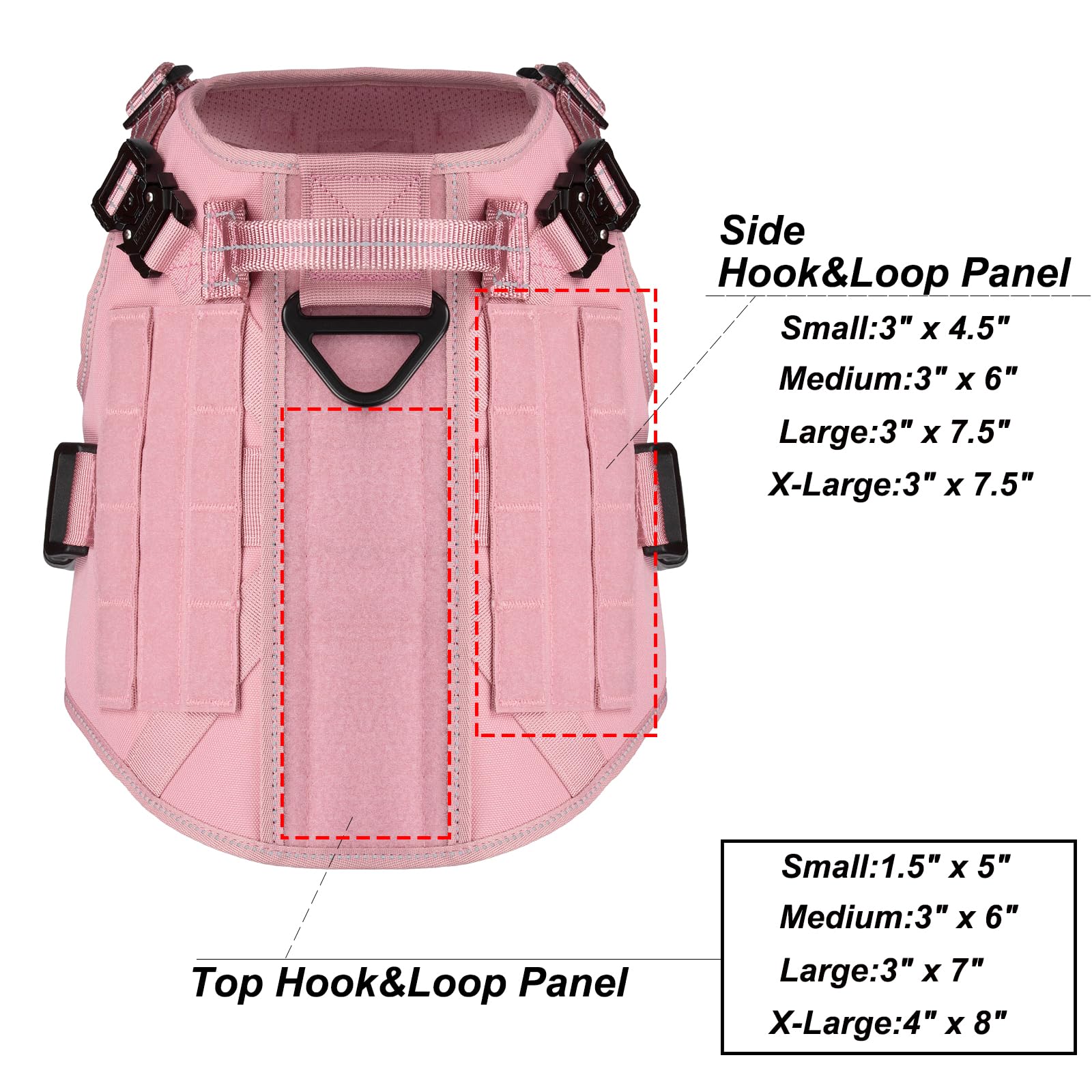 ICEFANG pink harness worn by a dog for stylish, high-visibility walks.