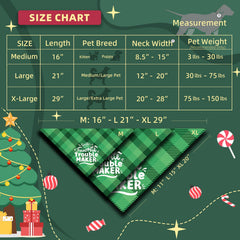 ICEMOOD dog bandana with Christmas accents adds seasonal charm to every walk.