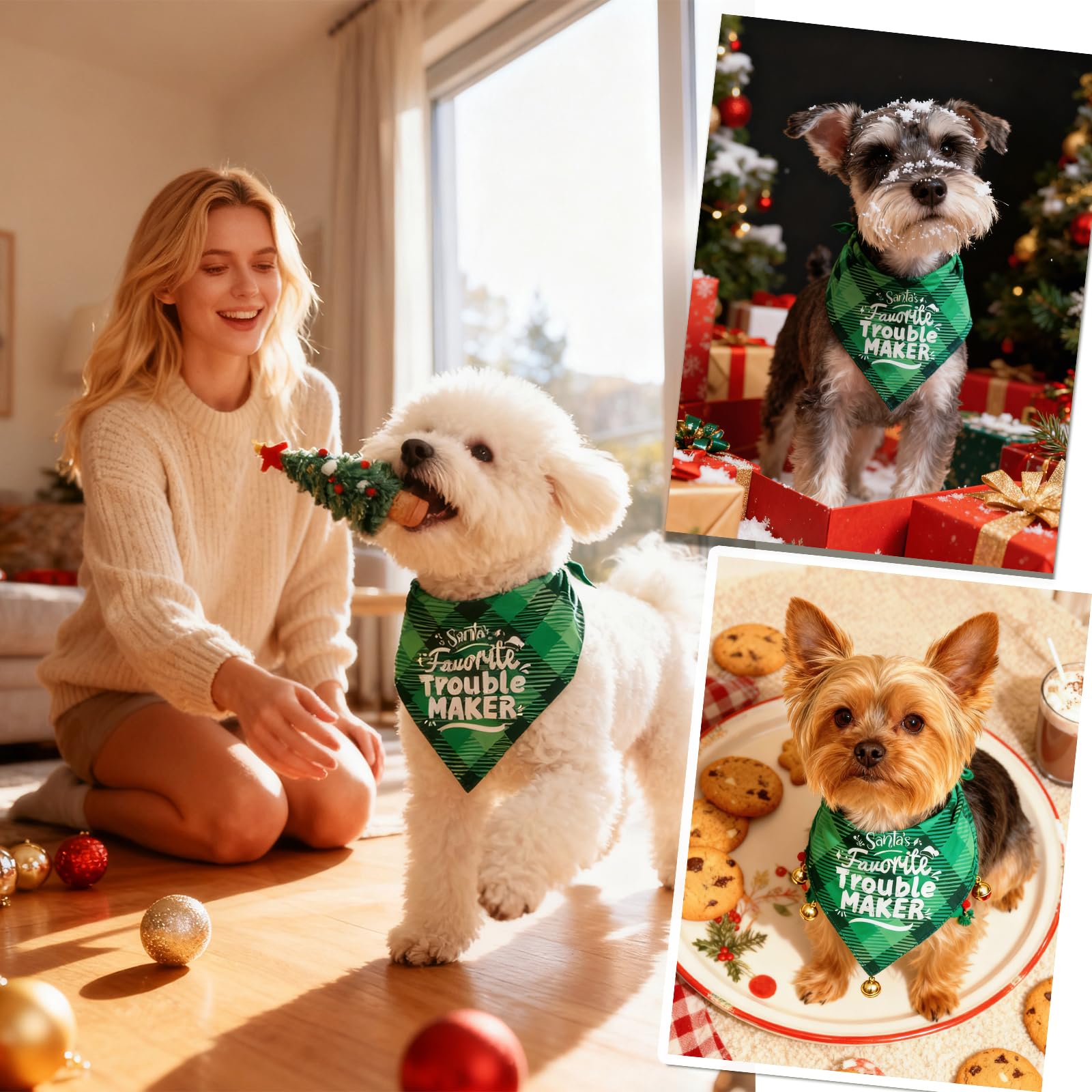 ICEMOOD easy-snap closure bandana stays secure during playtime and photos.