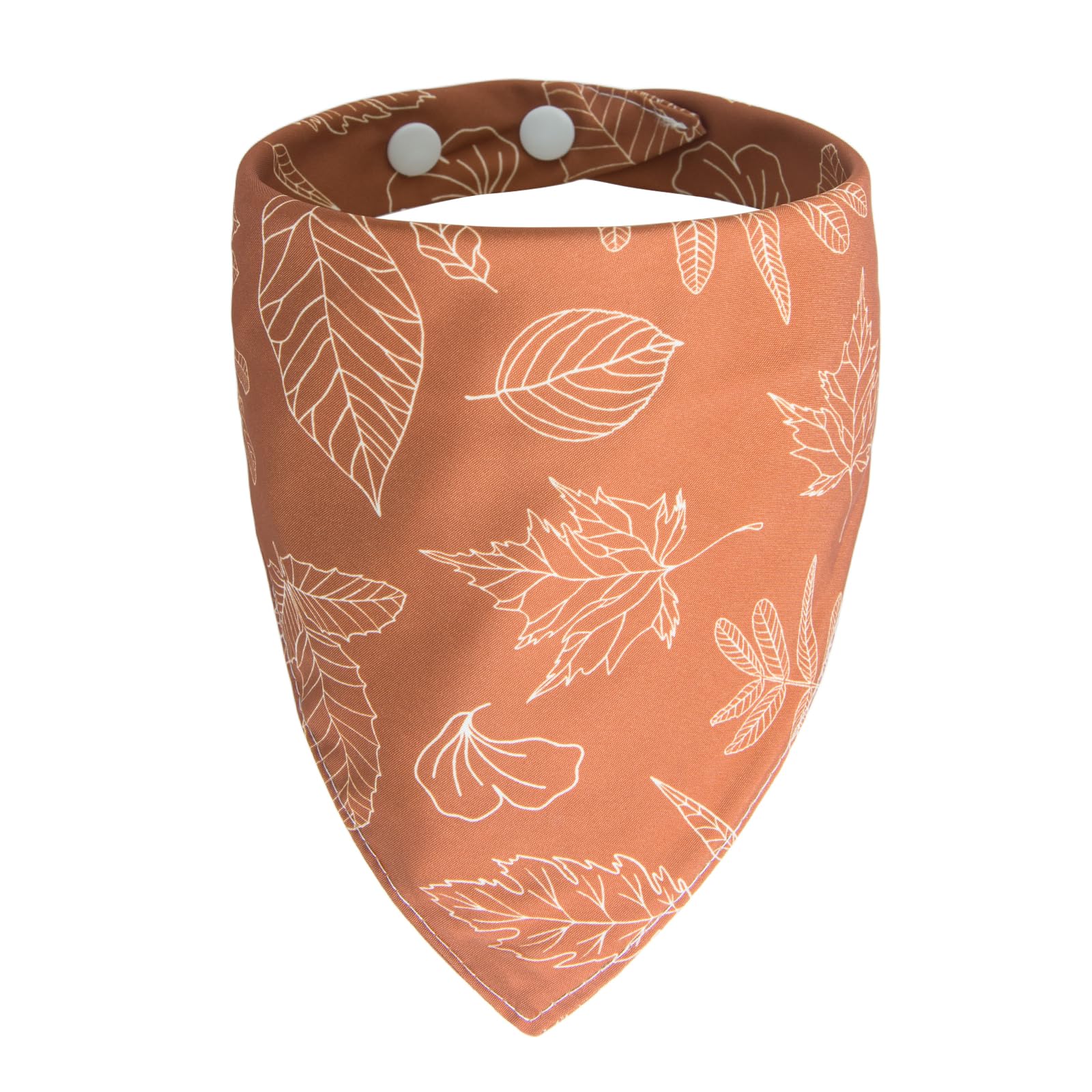 ICEMOOD fall bandana with leaf-outline pattern for stylish autumn photos.