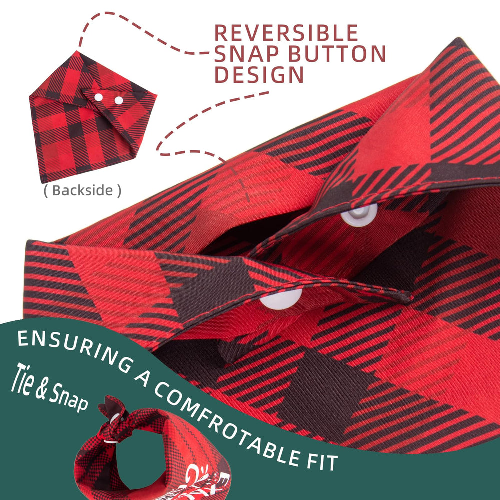 ICEMOOD Naughty & Nice slogan bandana for playful holiday vibes.
